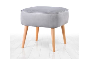 Anaro Sittpuff 45 cm Rektangulär - Ljusgrå - Möbler - Fåtölj & stolar - Pall & puff - Sittpuff