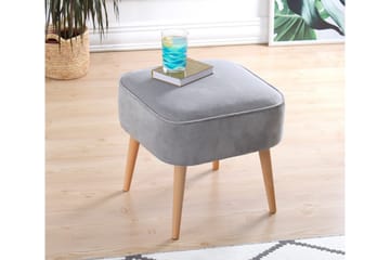 Anaro Sittpuff 45 cm Rektangulär - Ljusgrå - Möbler - Fåtölj & stolar - Pall & puff - Sittpuff