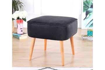 Anaro Sittpuff 45 cm Rektangulär - Mörkgrå - Möbler - Fåtölj & stolar - Pall & puff - Sittpuff