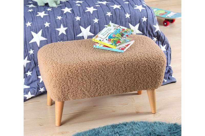 Anaro Sittpuff 61 cm Rektangulär - Brun - Möbler - Fåtölj & stolar - Pall & puff - Sittpuff