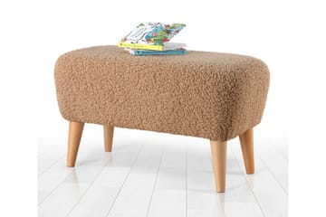 Anaro Sittpuff 61 cm Rektangulär - Brun - Möbler - Fåtölj & stolar - Pall & puff - Sittpuff