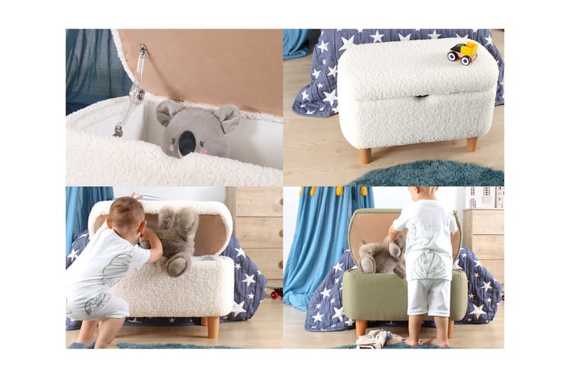 Anaro Sittpuff 61 cm Rektangulär - Grön - Möbler - Fåtölj & stolar - Pall & puff - Sittpuff