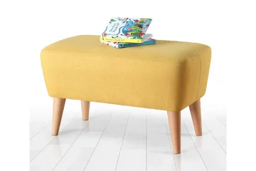 Anaro Sittpuff 61 cm Rektangulär - Gul - Möbler - Fåtölj & stolar - Pall & puff - Sittpuff