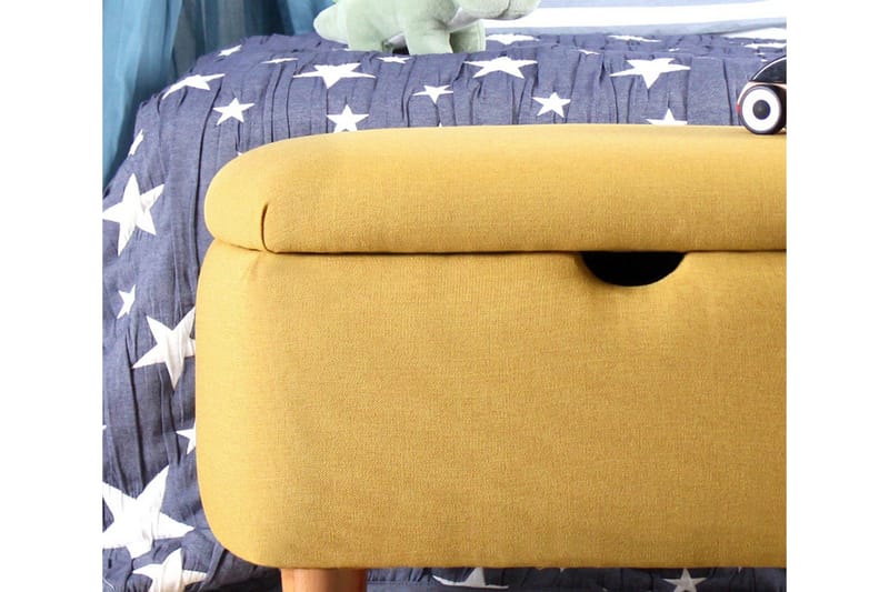 Anaro Sittpuff 61 cm Rektangulär - Gul - Möbler - Fåtölj & stolar - Pall & puff - Sittpuff