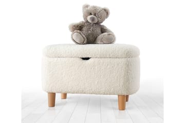 Anaro Sittpuff 61 cm Rektangulär - Vit - Möbler - Fåtölj & stolar - Pall & puff - Sittpuff