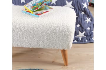 Anaro Sittpuff 61 cm Rektangulär - Vit - Möbler - Fåtölj & stolar - Pall & puff - Sittpuff