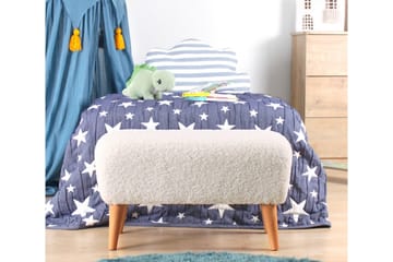 Anaro Sittpuff 61 cm Rektangulär - Vit - Möbler - Fåtölj & stolar - Pall & puff - Sittpuff