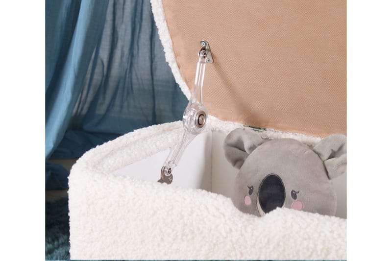 Anaro Sittpuff 61 cm Rektangulär - Vit - Möbler - Fåtölj & stolar - Pall & puff - Sittpuff