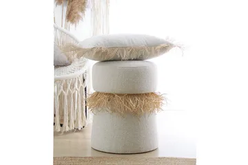 Anaro Sittpuff Rund - Beige - Möbler - Fåtölj & stolar - Pall & puff - Sittpuff