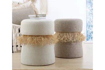 Anaro Sittpuff Rund - Brun - Möbler - Fåtölj & stolar - Pall & puff - Sittpuff