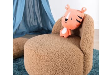 Anaro Sittpuff Rund - Brun - Möbler - Fåtölj & stolar - Pall & puff - Sittpuff