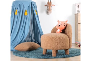 Anaro Sittpuff Rund - Brun - Möbler - Fåtölj & stolar - Pall & puff - Sittpuff