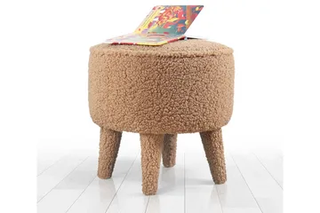 Anaro Sittpuff Rund - Brun - Möbler - Fåtölj & stolar - Pall & puff - Sittpuff