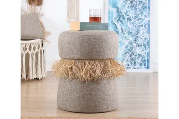 Anaro Sittpuff Rund - Brun - Möbler - Fåtölj & stolar - Pall & puff - Sittpuff