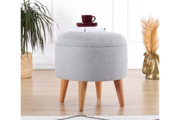 Anaro Sittpuff Rund - Grå - Möbler - Fåtölj & stolar - Pall & puff - Sittpuff