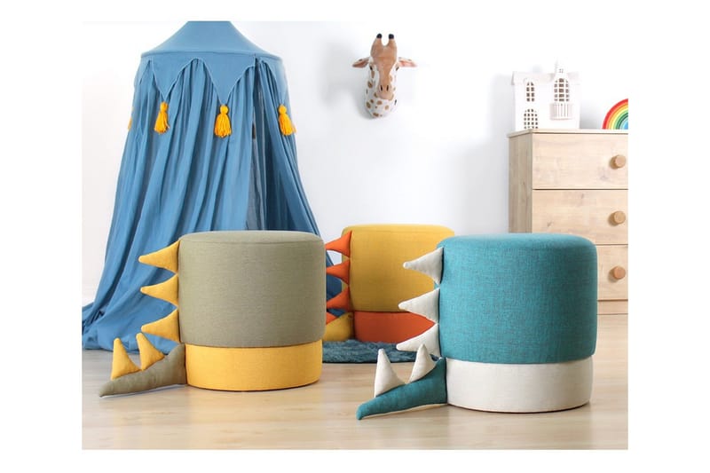 Anaro Sittpuff Rund - Grön - Möbler - Fåtölj & stolar - Pall & puff - Sittpuff