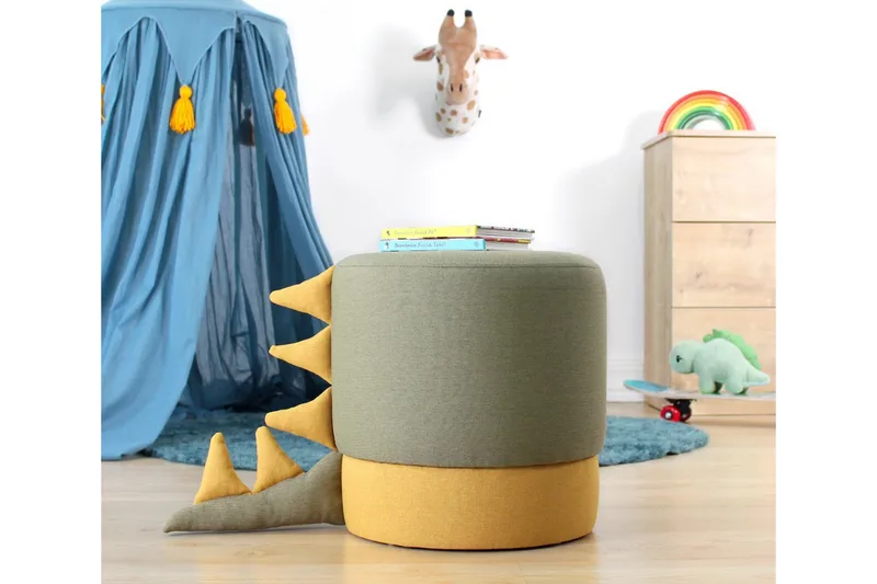 Anaro Sittpuff Rund - Grön - Möbler - Fåtölj & stolar - Pall & puff - Sittpuff