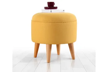 Anaro Sittpuff Rund - Gul - Möbler - Fåtölj & stolar - Pall & puff - Sittpuff