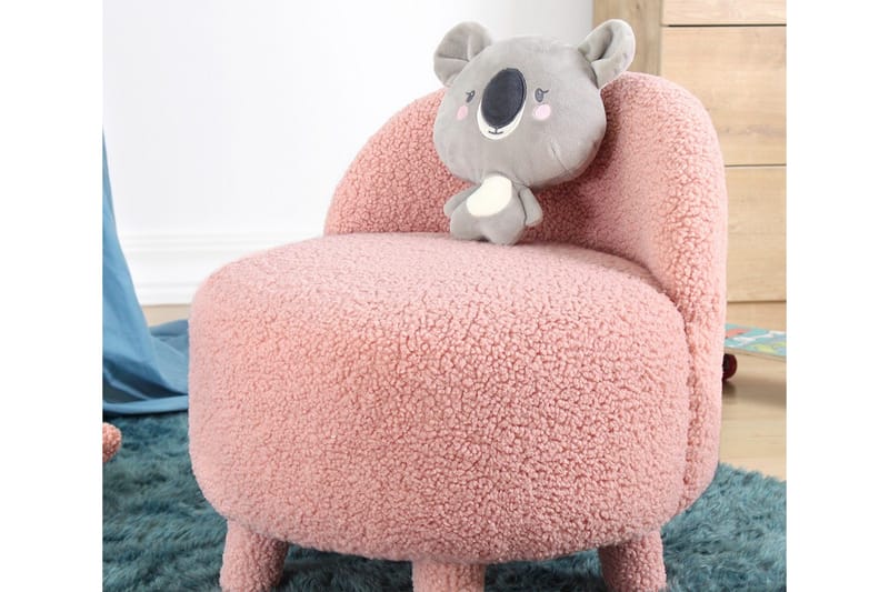Anaro Sittpuff Rund - Rosa - Möbler - Fåtölj & stolar - Pall & puff - Sittpuff