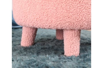 Anaro Sittpuff Rund - Rosa - Möbler - Fåtölj & stolar - Pall & puff - Sittpuff