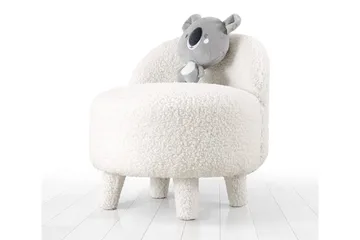 Anaro Sittpuff Rund - Vit - Möbler - Fåtölj & stolar - Pall & puff - Sittpuff