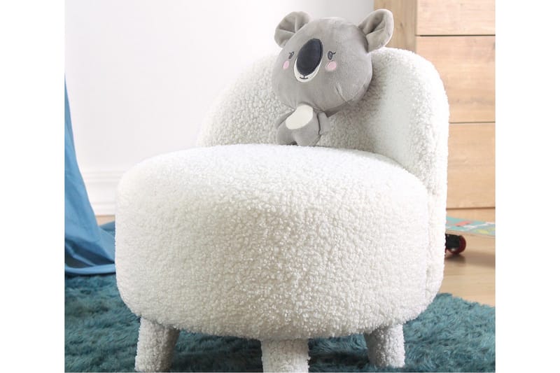Anaro Sittpuff Rund - Vit - Möbler - Fåtölj & stolar - Pall & puff - Sittpuff