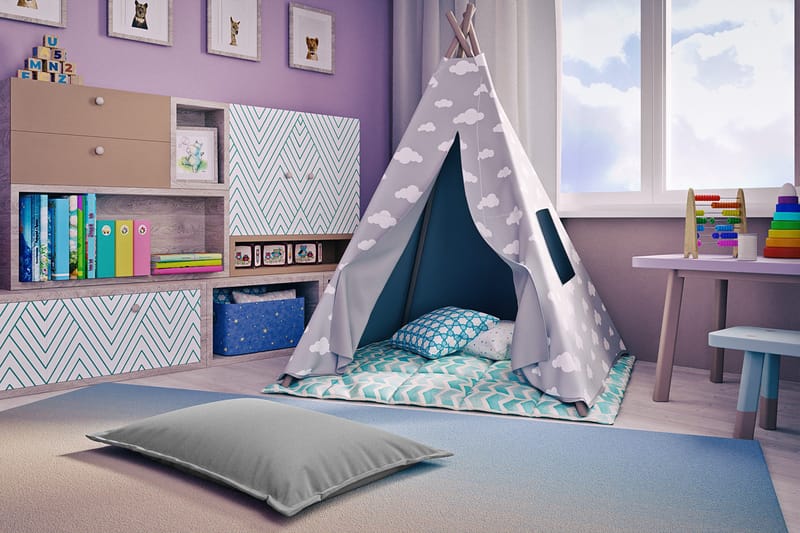 Anjara Sittpuff 40 cm - Grå - Möbler - Fåtölj & stolar - Pall & puff - Sittpuff