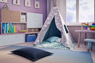 Anjara Sittpuff 40 cm - Gul - Möbler - Fåtölj & stolar - Pall & puff - Sittpuff