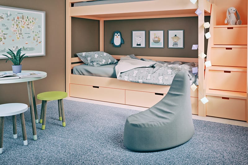 Ankala Sittpuff 90 cm, Grå