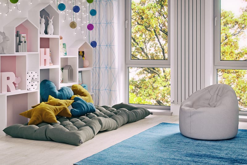 Arvind Sittpuff 120 cm - Grå - Möbler - Fåtölj & stolar - Pall & puff - Sittpuff