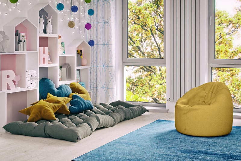 Arvind Sittpuff 120 cm - Gul - Möbler - Fåtölj & stolar - Pall & puff - Sittpuff