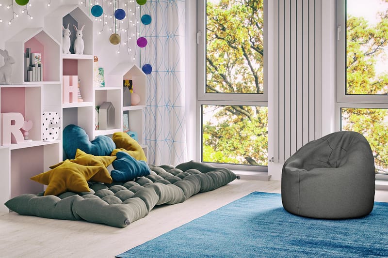 Arvind Sittpuff 120 cm - Mörkgrå - Möbler - Fåtölj & stolar - Pall & puff - Sittpuff