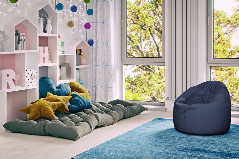 Arvind Sittpuff 120 cm - Marinblå - Möbler - Fåtölj & stolar - Pall & puff - Sittpuff