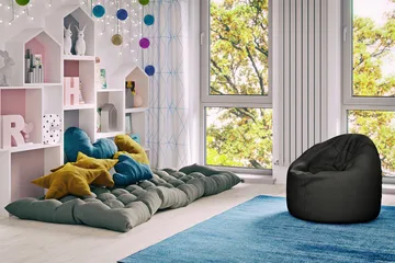 Arvind Sittpuff 120 cm - Svart - Möbler - Fåtölj & stolar - Pall & puff - Sittpuff
