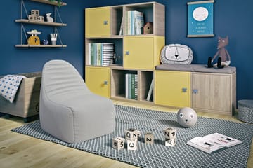 Asaka Sittpuff 80 cm - Grå - Möbler - Fåtölj & stolar - Pall & puff - Sittpuff