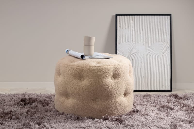 Benjamin Sittpuff - Beige - Möbler - Fåtölj & stolar - Pall & puff - Sittpuff