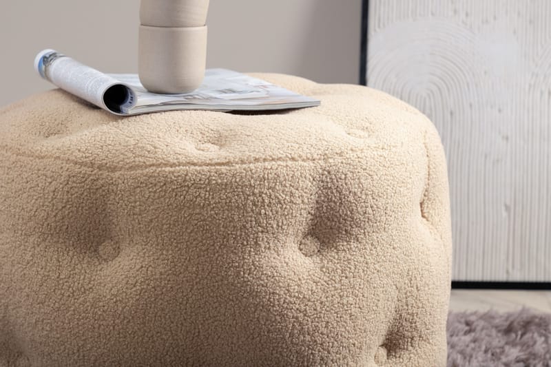 Benjamin Sittpuff - Beige - Möbler - Fåtölj & stolar - Pall & puff - Sittpuff