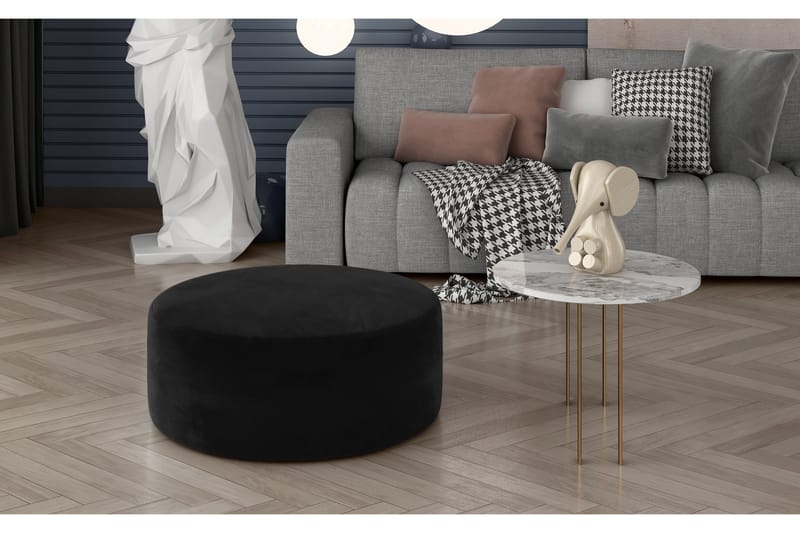 Bero Sittpuff Rund - Svart - Möbler - Fåtölj & stolar - Pall & puff - Sittpuff