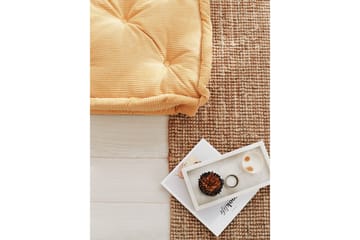 Biskuvi Sittpuff 55 cm - Gul - Möbler - Fåtölj & stolar - Pall & puff - Sittpuff