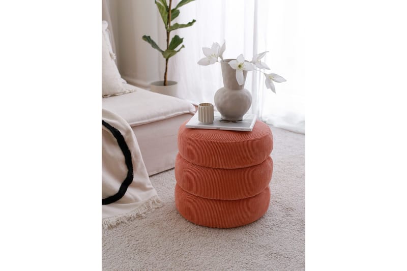 Boum Sittpuff 40 cm - Korall - Möbler - Fåtölj & stolar - Pall & puff - Sittpuff