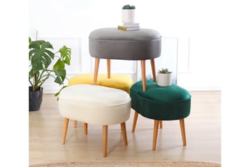 Bowie Sittpuff 63 cm - Grå - Möbler - Fåtölj & stolar - Pall & puff - Sittpuff