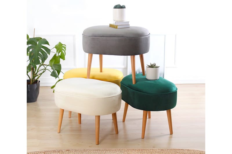 Bowie Sittpuff 63 cm - Grön - Möbler - Fåtölj & stolar - Pall & puff - Sittpuff