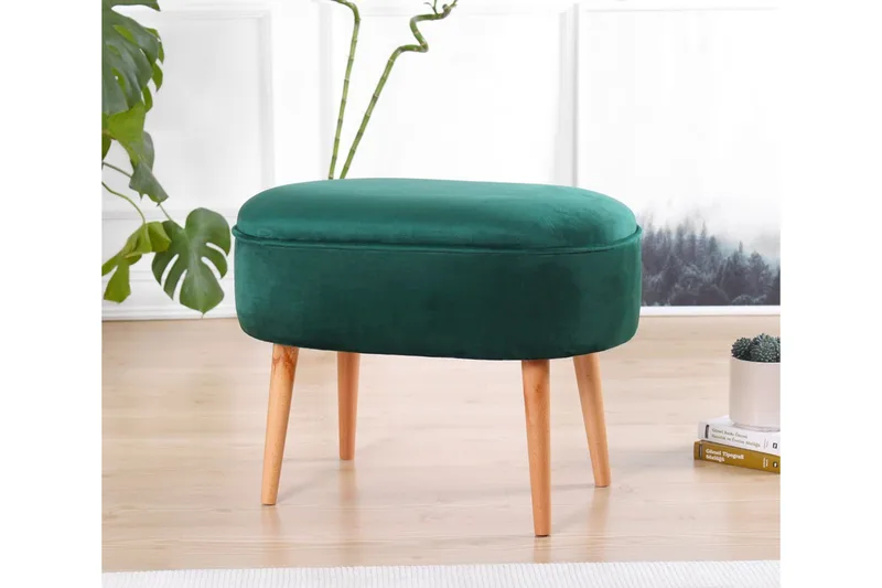 Bowie Sittpuff 63 cm - Grön - Möbler - Fåtölj & stolar - Pall & puff - Sittpuff