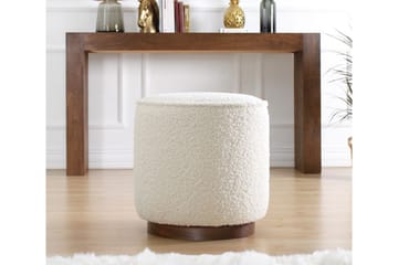 Braintree Sittpuff 42 cm - Vit - Möbler - Fåtölj & stolar - Pall & puff - Sittpuff