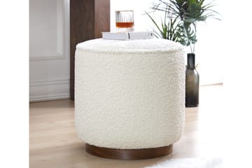 Braintree Sittpuff 42 cm - Vit - Möbler - Fåtölj & stolar - Pall & puff - Sittpuff