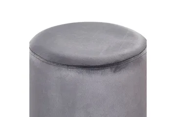 Sittpuff Brigitte Grå/Silver - Grå/Silver - Möbler - Fåtölj & stolar - Pall & puff - Sittpuff