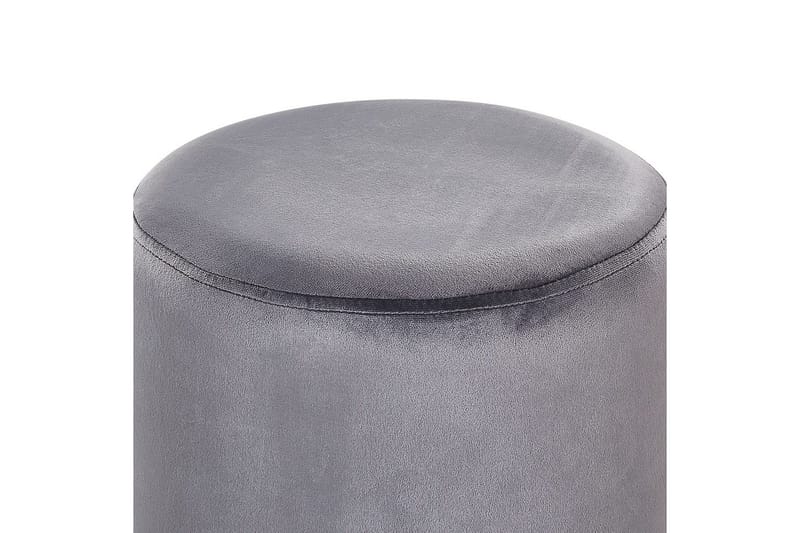 Sittpuff Brigitte Grå/Silver - Grå/Silver - Möbler - Fåtölj & stolar - Pall & puff - Sittpuff