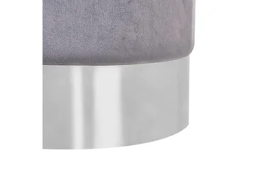 Sittpuff Brigitte Grå/Silver - Grå/Silver - Möbler - Fåtölj & stolar - Pall & puff - Sittpuff
