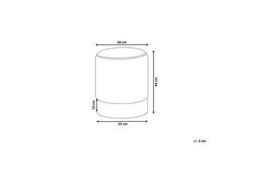 Sittpuff Brigitte Rosa/Silver - Rosa/Silver - Möbler - Fåtölj & stolar - Pall & puff - Sittpuff