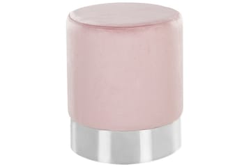 Sittpuff Brigitte Rosa/Silver - Rosa/Silver - Möbler - Fåtölj & stolar - Pall & puff - Sittpuff